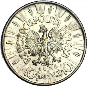10 gold 1936, Pilsudski, beautiful