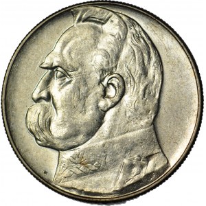 10 gold 1938, Pilsudski, rare, mint
