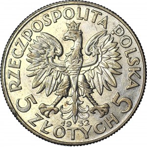 5 Gold 1932, Kopf, London, geprägt