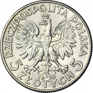 5 gold 1933, Head, nice