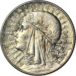 5 złotych 1934, Głowa, mennicza