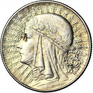 5 złotych 1934, Głowa, mennicza