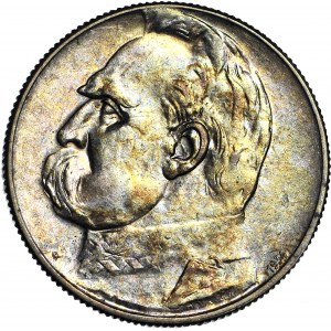 5 Zloty 1934, Piłsudski, STRZELECKI-Adler, Münze