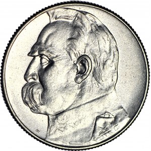 5 gold 1934, Pilsudski, official, beautiful
