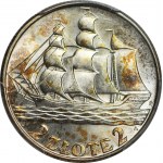 2 Gold 1936, Segelschiff, postfrisch