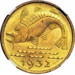 Free City of Danzig, 10 fenig 1932, Cod, minted