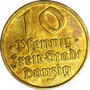 Freie Stadt Danzig, 10 fenig 1932, Kabeljau