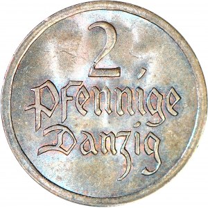 Free City of Gdansk, 2 fenigs 1926, minted