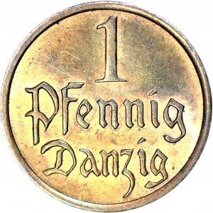 Freie Stadt Danzig, 1 Fenig 1937, geprägt