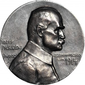 Medal, Józef Piłsudski - Wódz Legionów Polskich 1914 (Lewandowski), późniejsze wykonanie