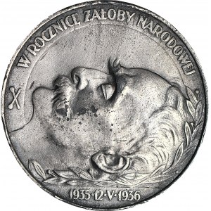 Medaille, Jozef Pilsudski, Todestag 1936, spätere Hinrichtung