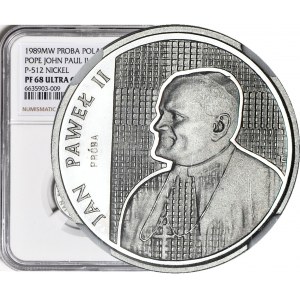 2,000 Gold 1987, John Paul II, check, SAMPLE NIKIEL