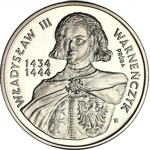 200,000 gold 1992, Ladislaus Varnañski half figure, SAMPLE NIKIEL