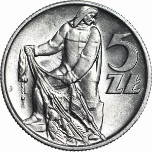 R-, 5 złotych 1959 Rybak, SŁONECZKO
