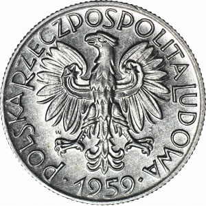 R-, 5 złotych 1959 Rybak, SŁONECZKO