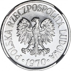 R-, 50 groszy 1970, najstarszy rocznik znany w PL, PROOFLIKE
