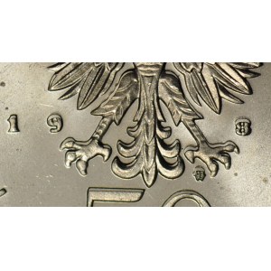 RR-, 50 złotych 1981, Władysław Sikorski, DESTRUKT - DOUBLE DIE
