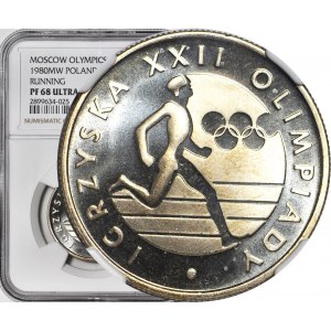 20 gold 1980, Games of the XXII Olympiad, mintage 5,000, LUSTERED