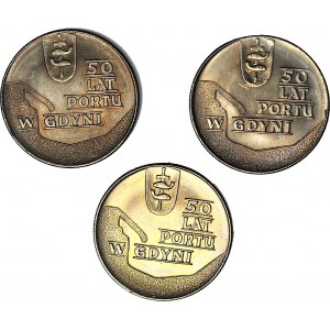 10 złotych 1972, Port w Gdyni, mennicze, 3 sztuki
