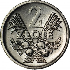 2 gold 1972, Berry, mint