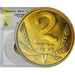 2 złote 1985, mennicze
