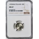 10 Pfennige 1999, seltener, postfrisch