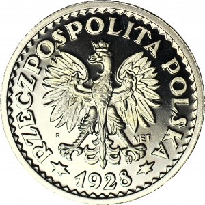 1 złoty 1929, KOPIA bardzo rzadkiej PRÓBY