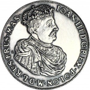 John III Sobieski, Danzig Thaler 1685 Copy 28gram, 925 SILVER