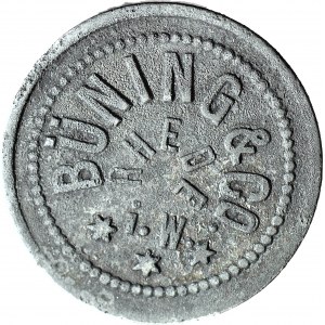 RR-, Germany, Westphalia, Rhede, Büning water bottle token,