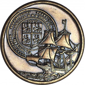 USA, Medal, 350th anniversary of the founding of the first colony in Plymouth