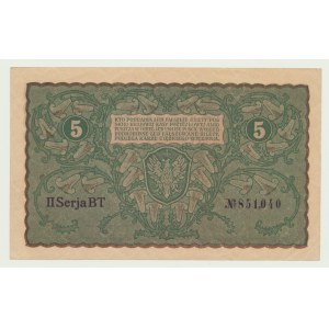 5 poľských mariek 1919, séria BT