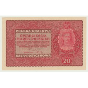 20 Polish marks 1919, 2nd Series CM