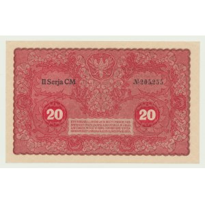 20 Polish marks 1919, 2nd Series CM