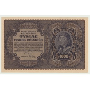 1000 marek polskich 1919, III Serja D, jednoliterowa, rzadkość