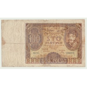 100 złotych 1932, ser. AC, dodatkowy znak wodny +X+