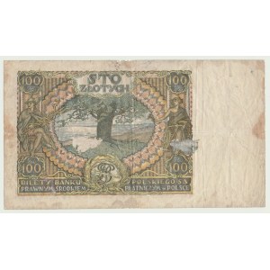 100 złotych 1932, ser. AC, dodatkowy znak wodny +X+