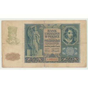 50 złotych 1940, rzadka pierwsza seria A