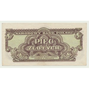 5 Gold 1944 ...owym, ser. BC 000918 (niedrige Nr. 918)