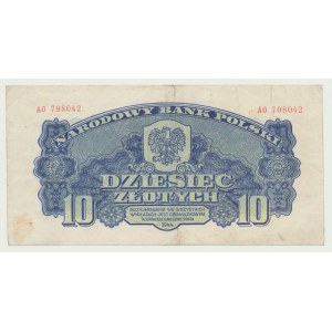 10 złotych 1944 ...owym, ser. AO