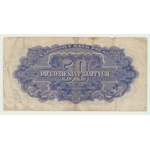 50 Zloty 1944, ...owym - ser. AA, SEHR SELTENE ERSTE SERIE AA
