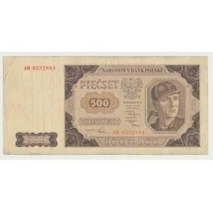 500 złotych 1948, ser. AM