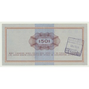Pewex Bon Towarowy 50 dolarów 1969, ser. FI