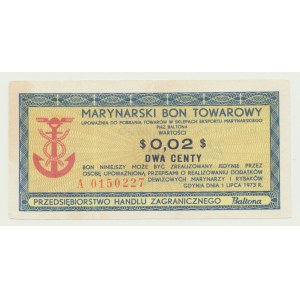 Baltona 2 centy 1973, ser. A