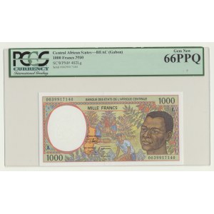 Afryka Centralna, 1000 Franków 2000, Gabon