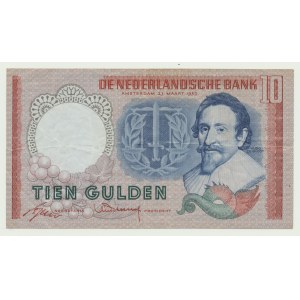 Holandia, 10 guldenów 1953