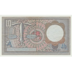 Holandia, 10 guldenów 1953