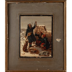 J. GUINLE (XIX wiek), Epizod z wojny krymskiej (1853-1856); prawdopodobnie kopia według litografii Josepha Bettaniera