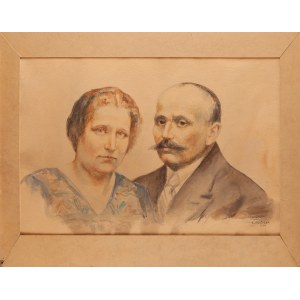 Maria RUŻYCKA-GABRYEL (1905-1961), Portret małżeństwa, 1936
