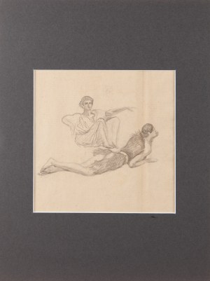 Stanislaw ŻURAWSKI (1889-1976), Work from a sketchbook - Two figures