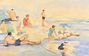 Zdzisław (CYAN) CYANKIEWICZ (1912 - 1981), Na plaży